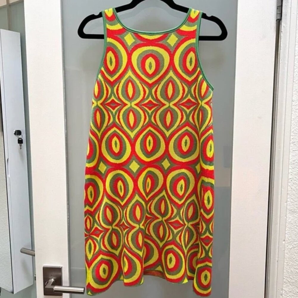 Zara groovy patterned dress, size large